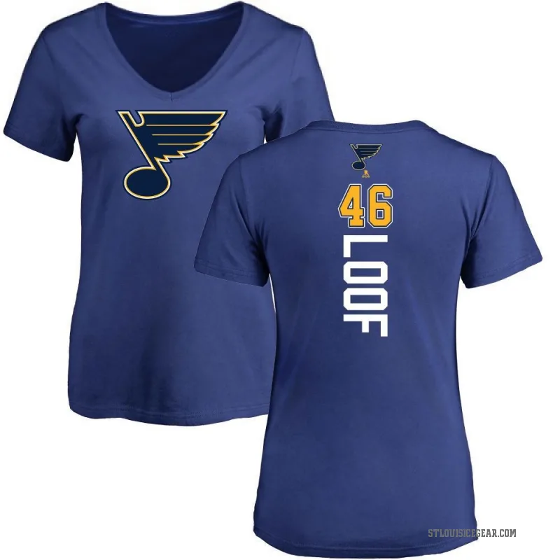 Leo Loof Women's Blue St. Louis Blues Backer T-Shirt -