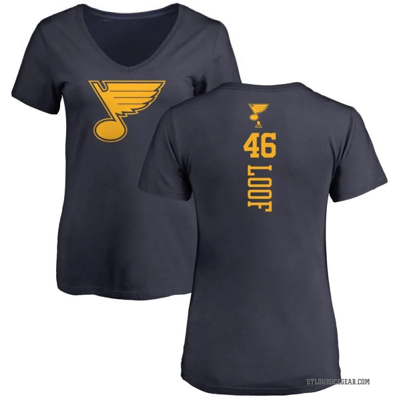 Leo Loof Women's Navy St. Louis Blues One Color Backer T-Shirt -