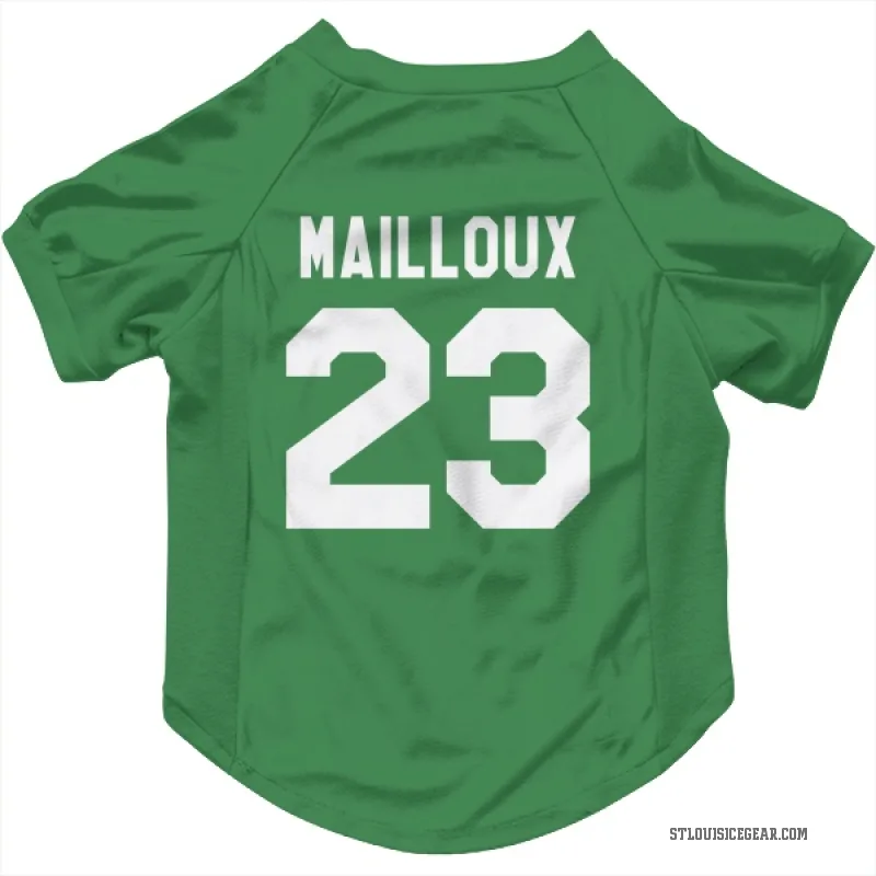 Logan Mailloux  Green St. Louis Blues  Cat & Dog Pet Jersey