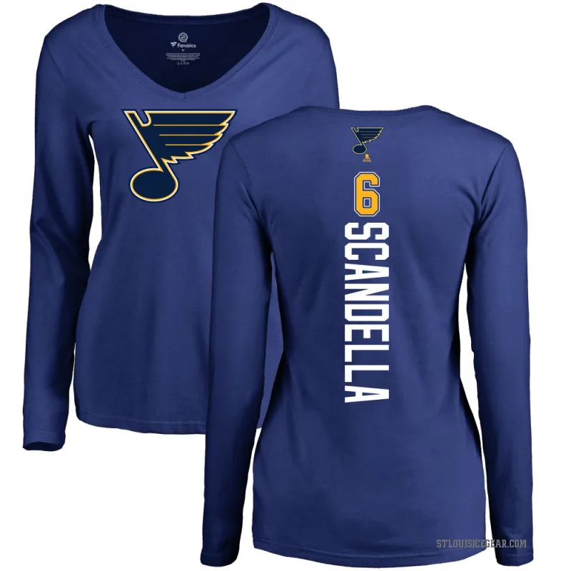 Marco Scandella Women's Blue St. Louis Blues Branded Backer Pullover Hoodie