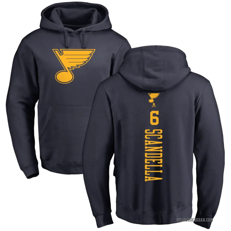 Marco Scandella Youth Navy St. Louis Blues Branded One Color Backer Pullover Hoodie