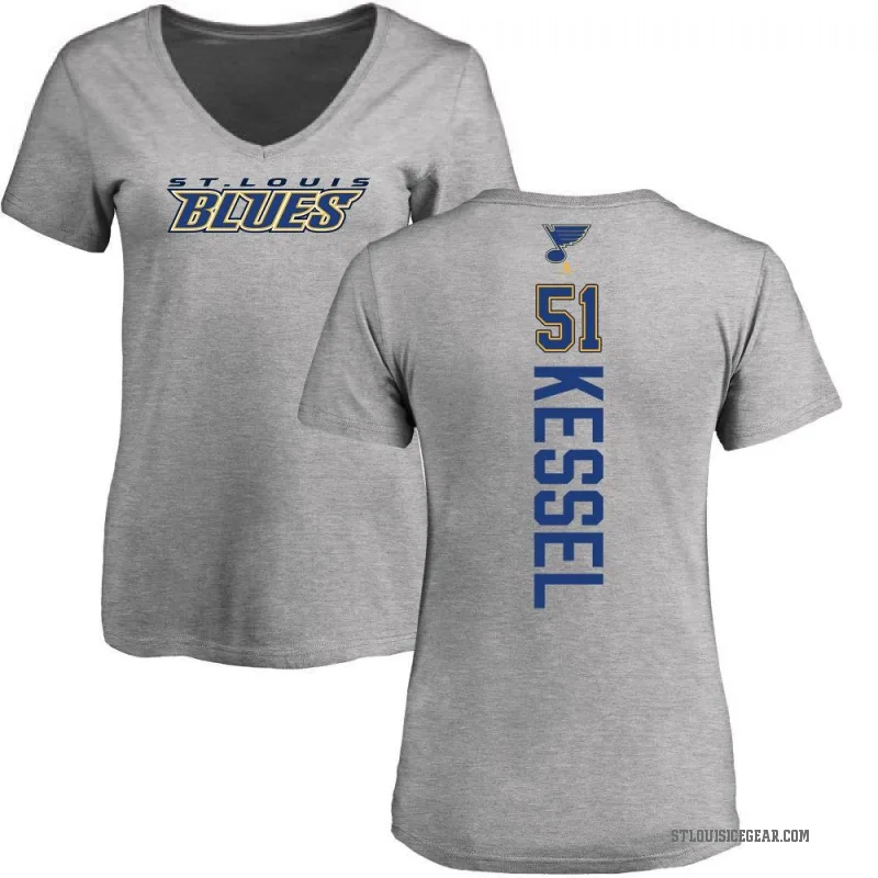 Matthew Kessel Women's Ash St. Louis Blues Backer T-Shirt -