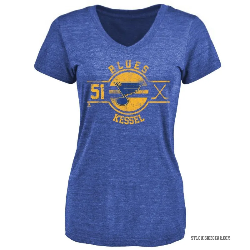 Matthew Kessel Women's Royal St. Louis Blues Insignia T-Shirt -
