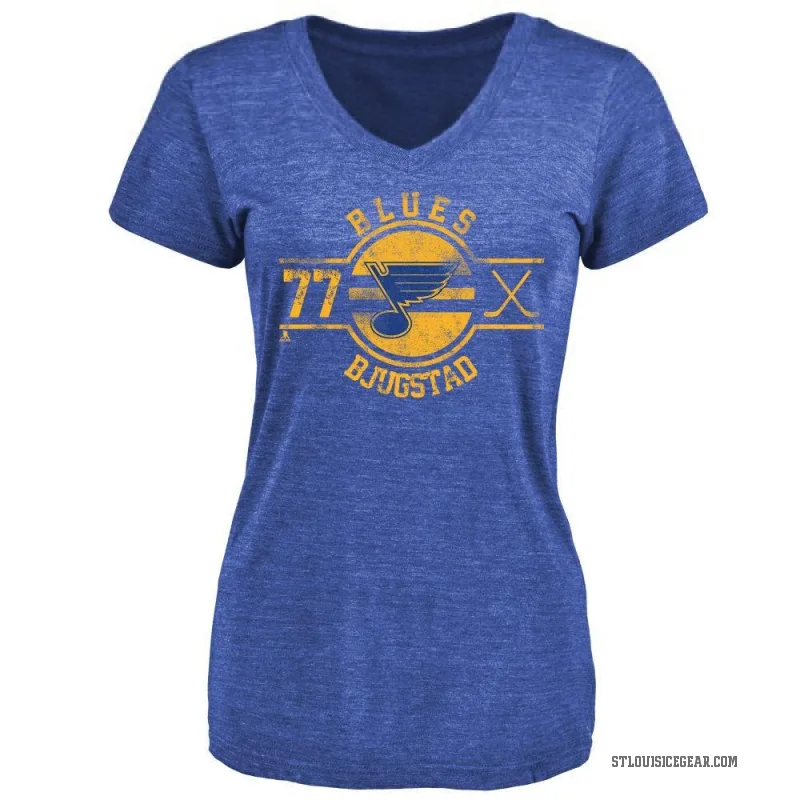Nick Bjugstad Women's Royal St. Louis Blues Insignia T-Shirt -
