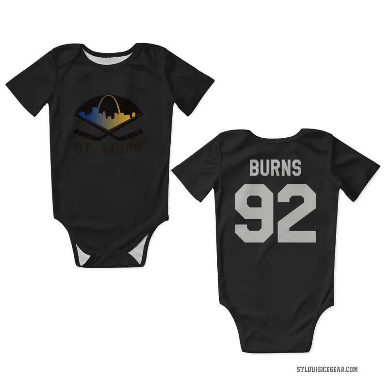 Quinton Burns  Black St. Louis Blues  Newborn & Infant Bodysuit