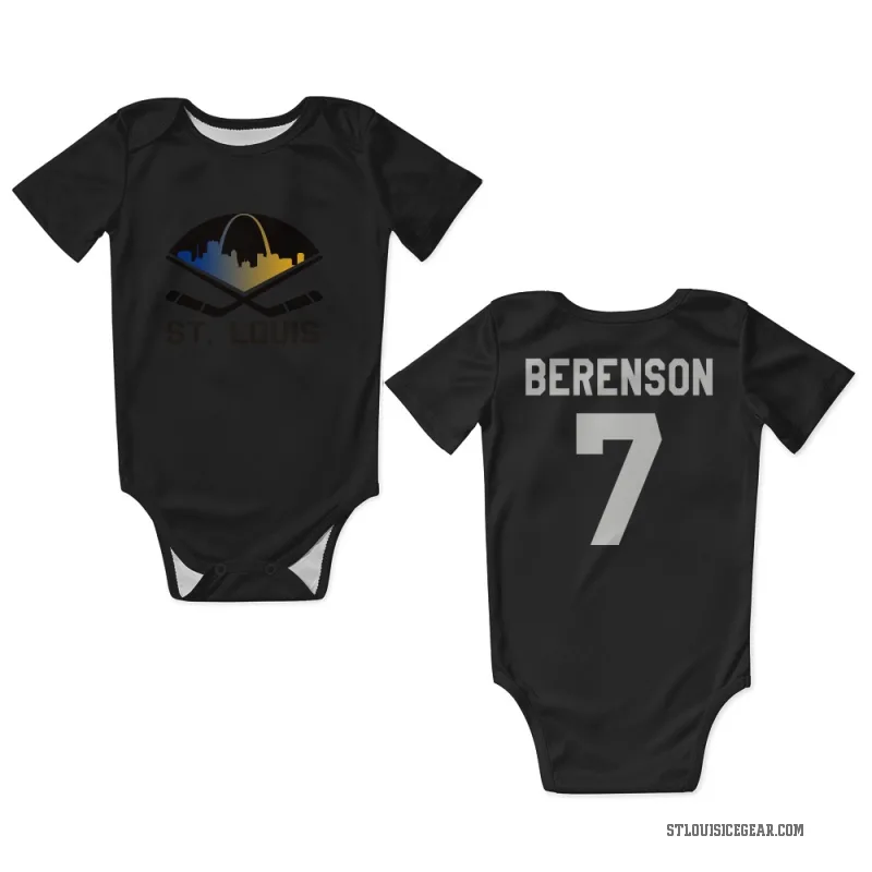Red Berenson  Black St. Louis Blues  Newborn & Infant Bodysuit