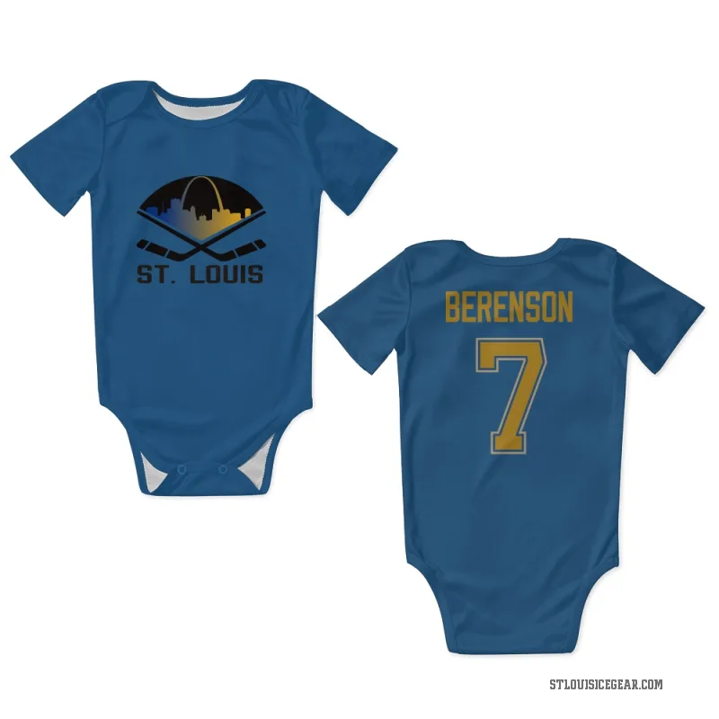Red Berenson  Blue St. Louis Blues  Newborn & Infant Bodysuit