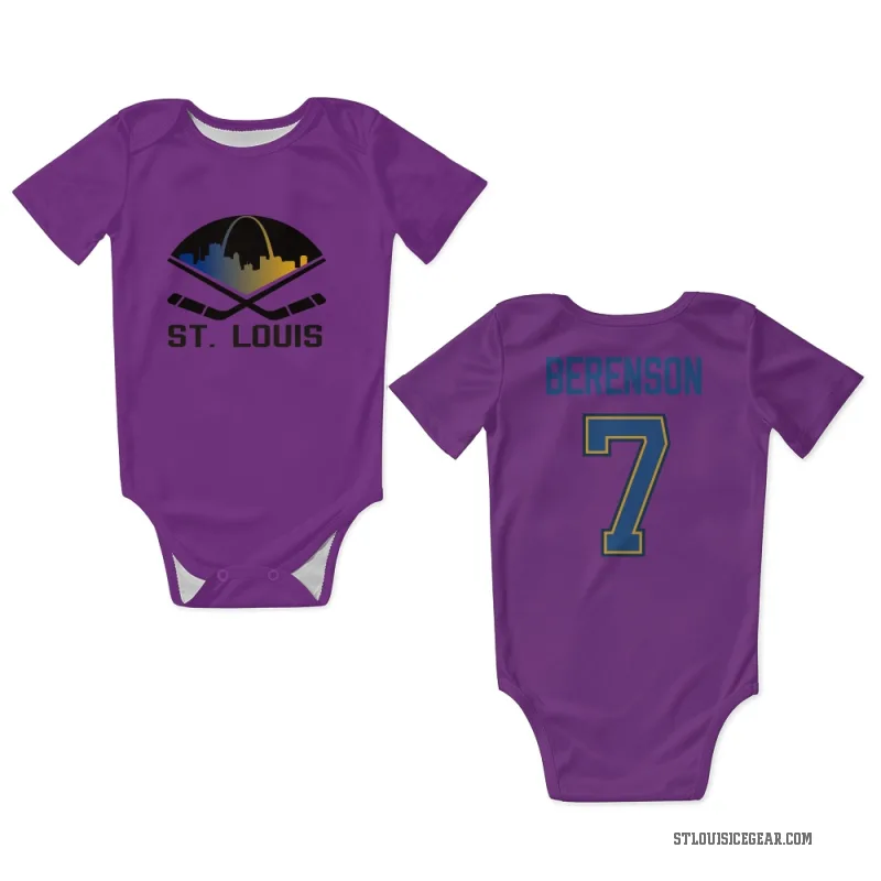 Red Berenson  White St. Louis Blues  Newborn & Infant Bodysuit