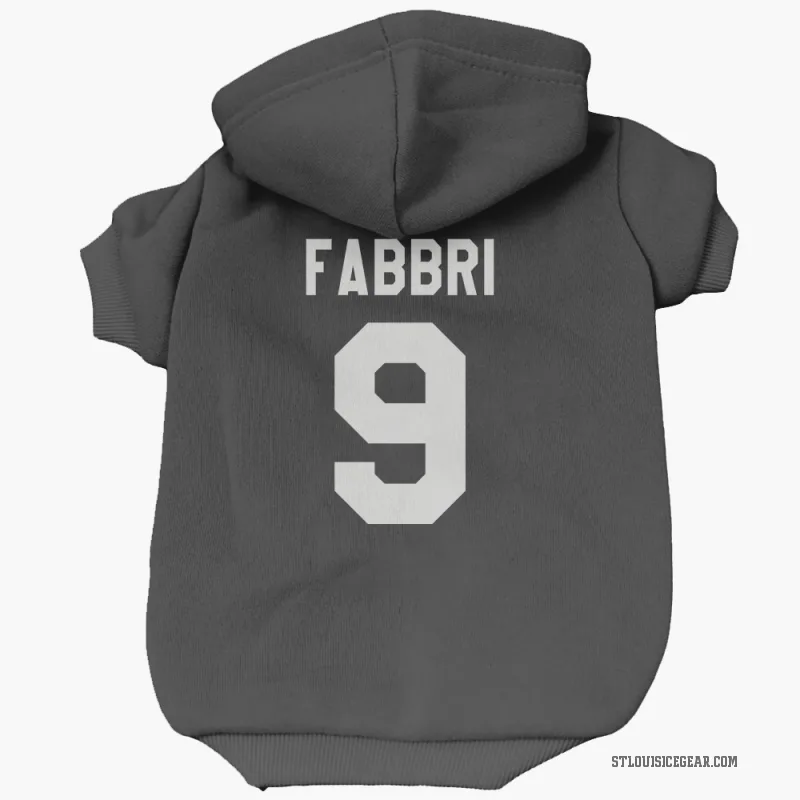 Robby Fabbri  Black St. Louis Blues  Cat & Dog Pet Hoodie