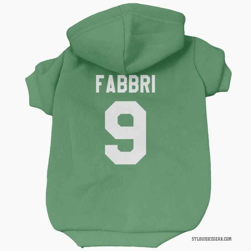 Robby Fabbri  Green St. Louis Blues  Cat & Dog Pet Hoodie