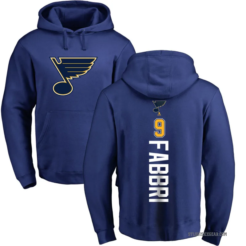 Robby Fabbri Men's Royal St. Louis Blues Branded Backer Pullover Hoodie