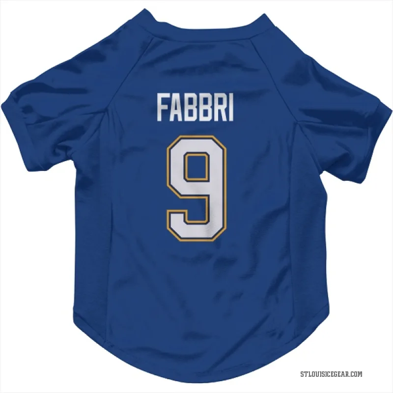 Robby Fabbri  Royal St. Louis Blues  Cat & Dog Pet Jersey