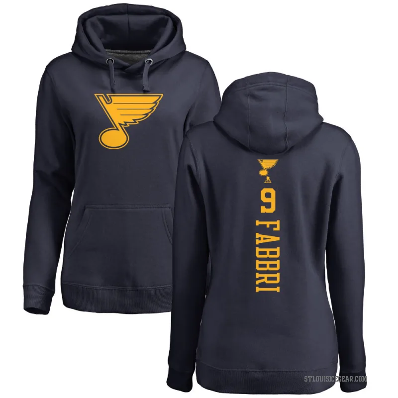 Robby Fabbri Women's Navy St. Louis Blues Branded One Color Backer Pullover Hoodie