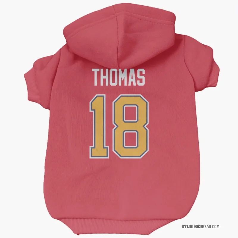 Robert Thomas  Red St. Louis Blues  Cat & Dog Pet Hoodie