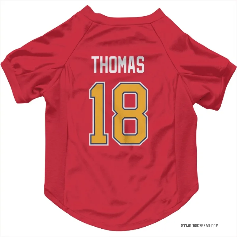 Robert Thomas  Red St. Louis Blues  Cat & Dog Pet Jersey