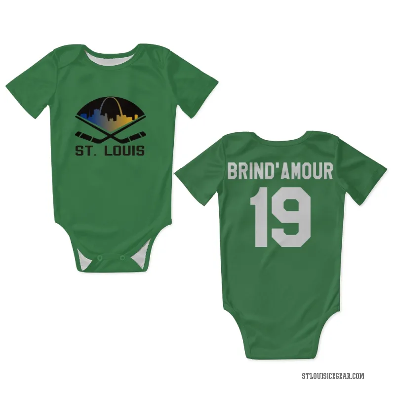 Rod Brind'Amour  Green St. Louis Blues  Newborn & Infant Bodysuit