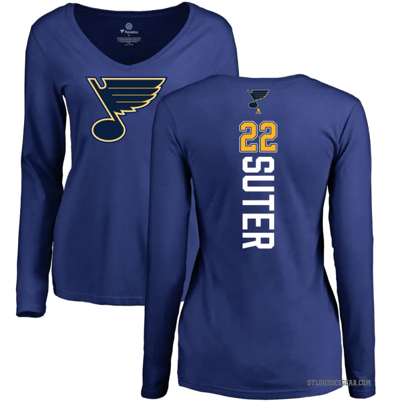 Ryan Suter Women's Blue St. Louis Blues Branded Backer Pullover Hoodie