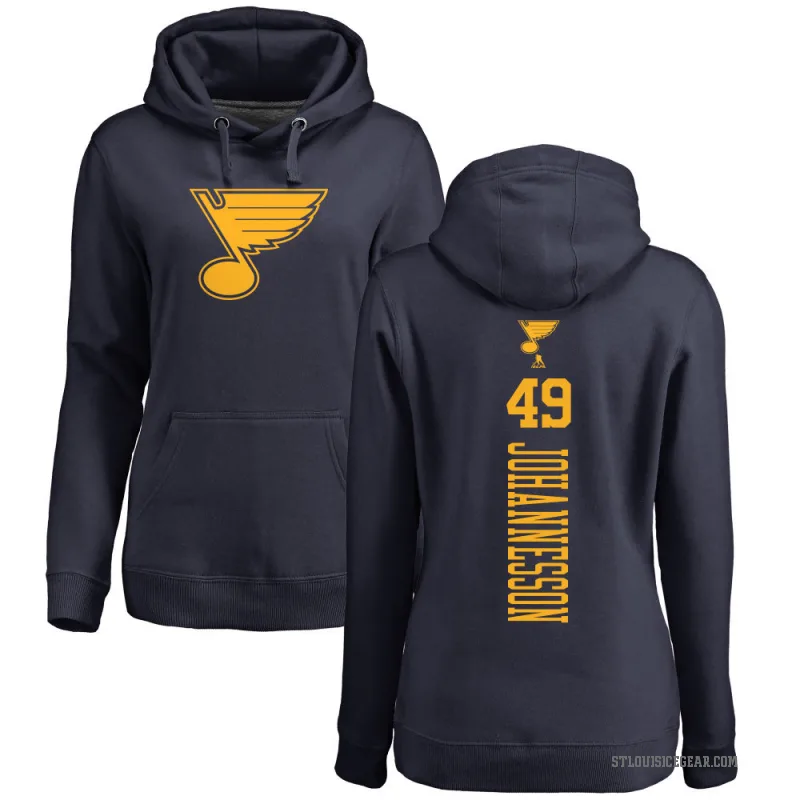 Samuel Johannesson Women's Navy St. Louis Blues Branded One Color Backer Pullover Hoodie