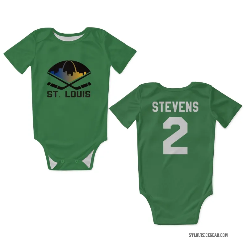 Scott Stevens  Green St. Louis Blues  Newborn & Infant Bodysuit