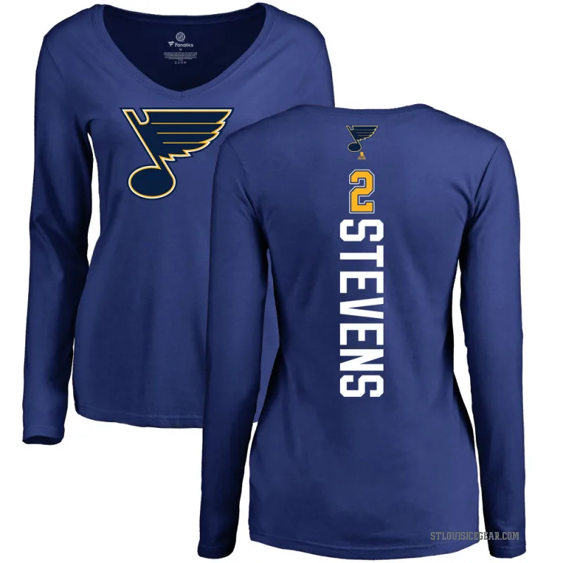 Scott Stevens Women's Blue St. Louis Blues Branded Backer Pullover Hoodie