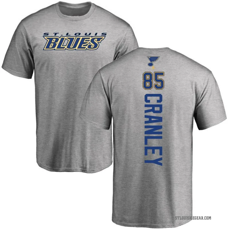 Will Cranley Men's Ash St. Louis Blues Backer T-Shirt -