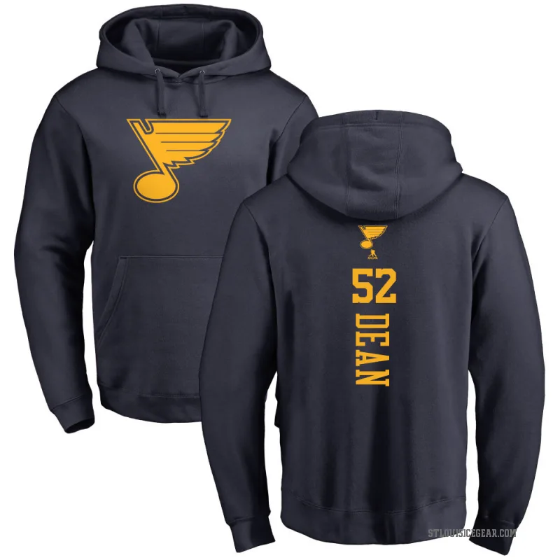 Zach Dean Men's Navy St. Louis Blues Branded One Color Backer Pullover Hoodie