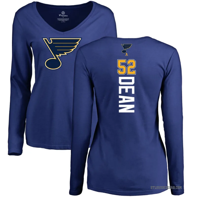 Zach Dean Women's Blue St. Louis Blues Branded Backer Pullover Hoodie