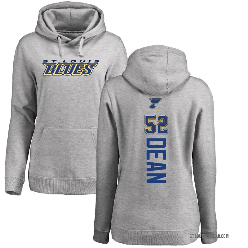 Zach Dean Women's St. Louis Blues Branded Ash Backer Pullover Hoodie